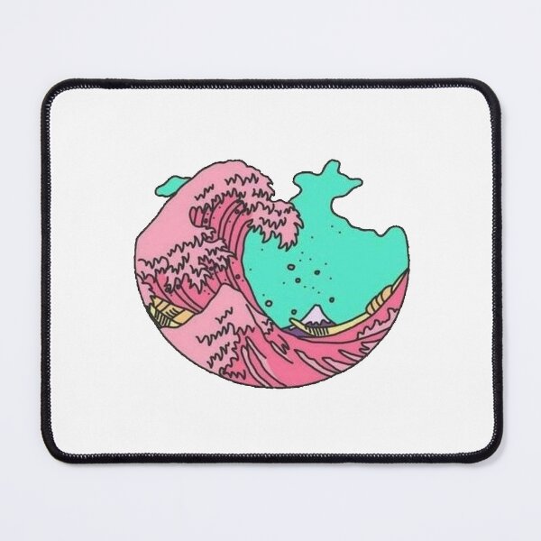 Item preview, Kanagawa pink wave designed and sold by PennyRoyale.