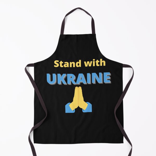 Item preview, STAND WITH UKRAINE WITH PRAYING HANDS IN BLUE AND YELLOW designed and sold by DoloresAlaire.