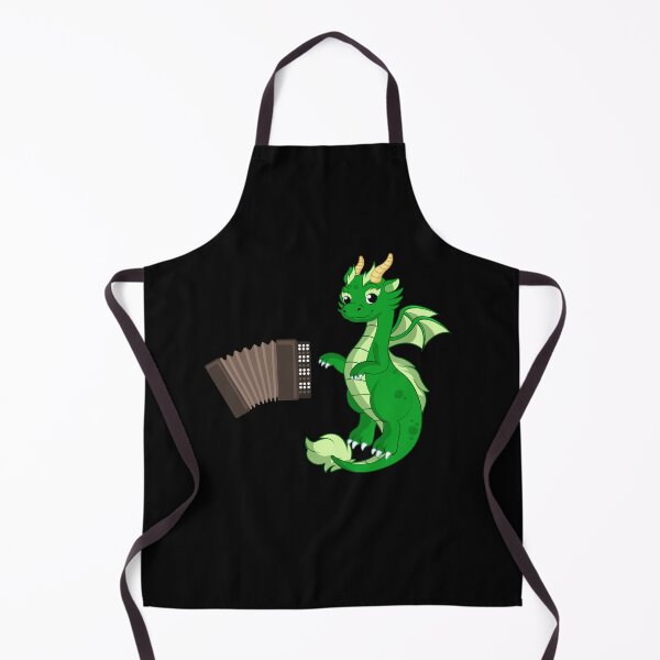 Item preview, Dragon Playing Accordion ,Funny Good Dragon Accordion Lovers Green Design designed and sold by pedrored369.