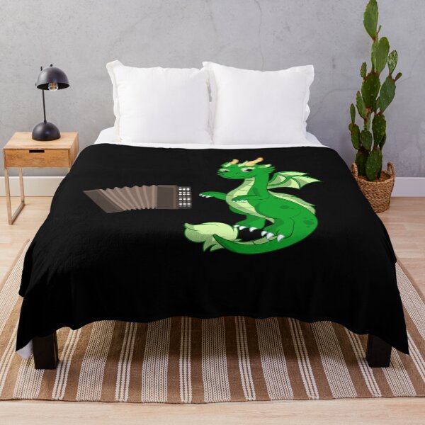 Item preview, Dragon Playing Accordion ,Funny Good Dragon Accordion Lovers Green Design designed and sold by pedrored369.