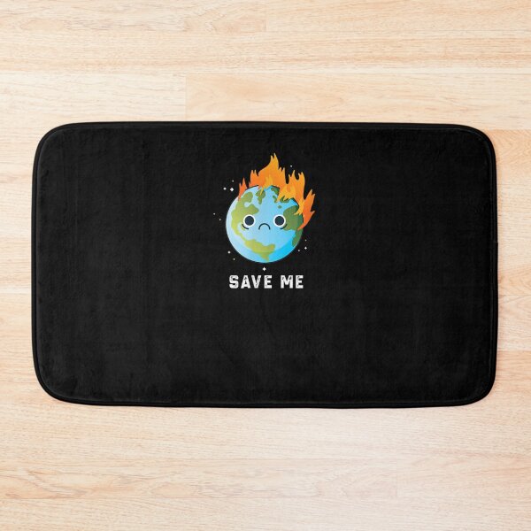 Item preview, SAVE ME Sad Earth Earth day Trash Tag Cute Funny STEM designed and sold by RobertEllisDC.