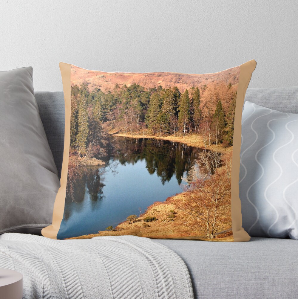 Tarn Hows Throw Pillow