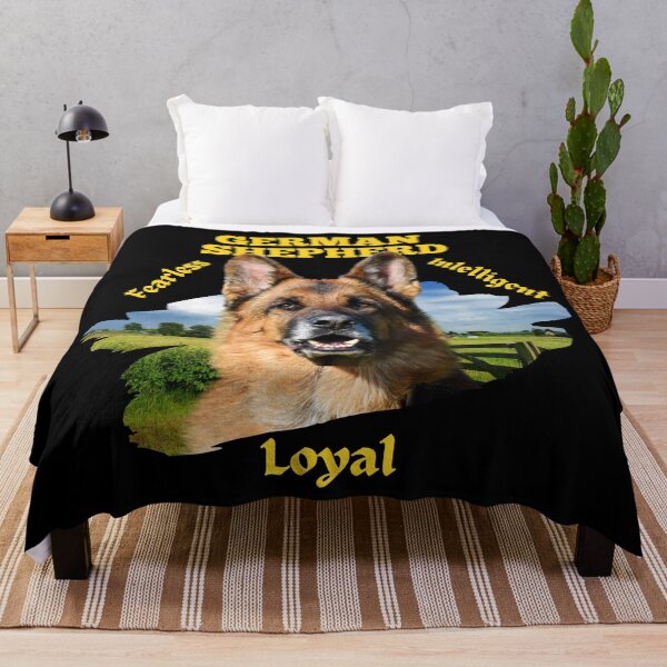 Item preview, German Shepherd Alsatian Dog design with main behaviour traits , intelligent , fearless and loyal pet designed and sold by BearCaveDesigns.