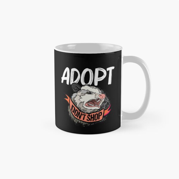 Item preview, Adopt Don't Shop Screaming Opossum Lover designed and sold by Dressed For  Duty.