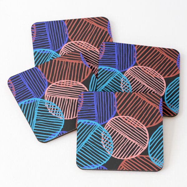 Item preview, Mid-Century Modern Colorful Lined Circles Design designed and sold by DEC02.