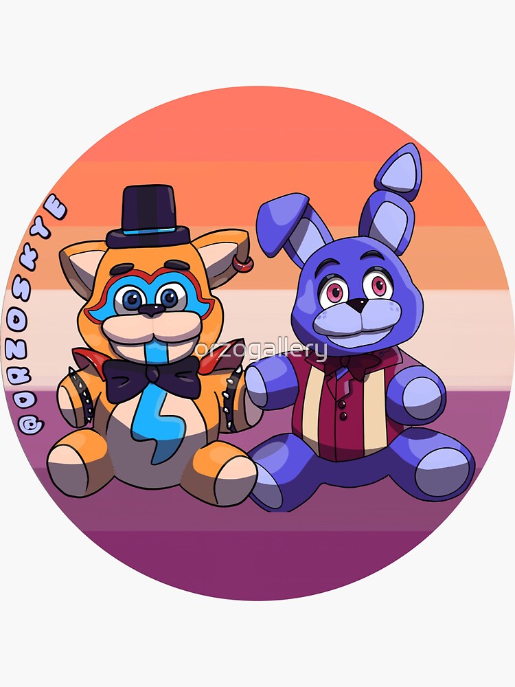 FNAF - Glamrock Bonnie & Glamrock Freddy (Fazburger™️) Sticker