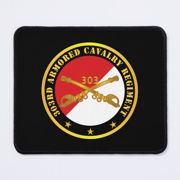 Item preview, Army - 303rd Armored Cavalry Regiment - Red - White X 300 designed and sold by Military Insignia Products.