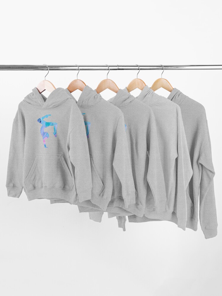 Alternate view of Stag Handstand - Rainbow Kids Pullover Hoodie
