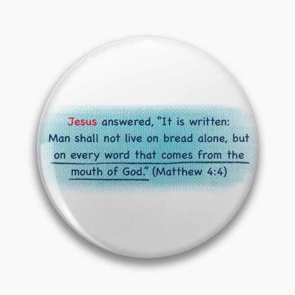Item preview, Faith Life Digital Stickers, Christian Stickers, Bible Verses, Bible, Christianity, Jesus Christ, Words of God, Matthew 4:4 designed and sold by SHiNStudio.