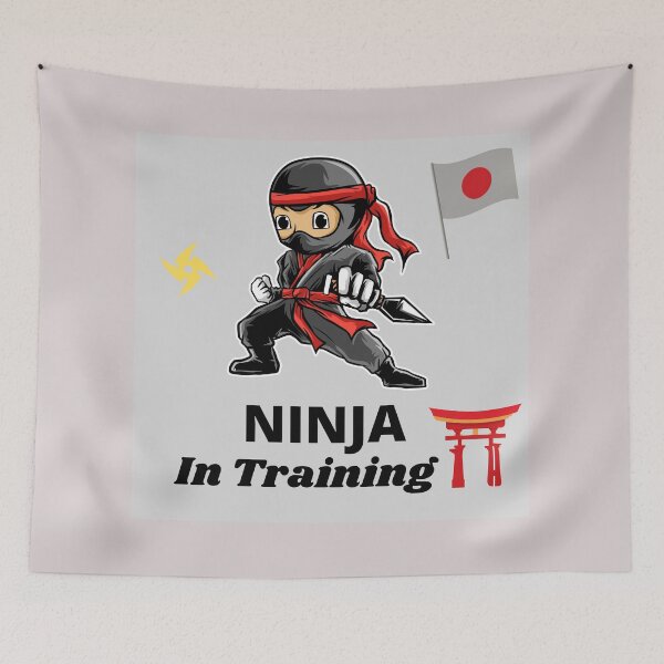 Item preview, NINJA In Training in Japan designed and sold by LGMmugsdesign.