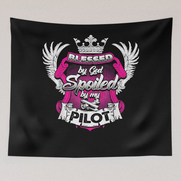 Item preview, Funny Pilots Wife Helicopter Plane Pilot Wife  designed and sold by lucinapaloma.