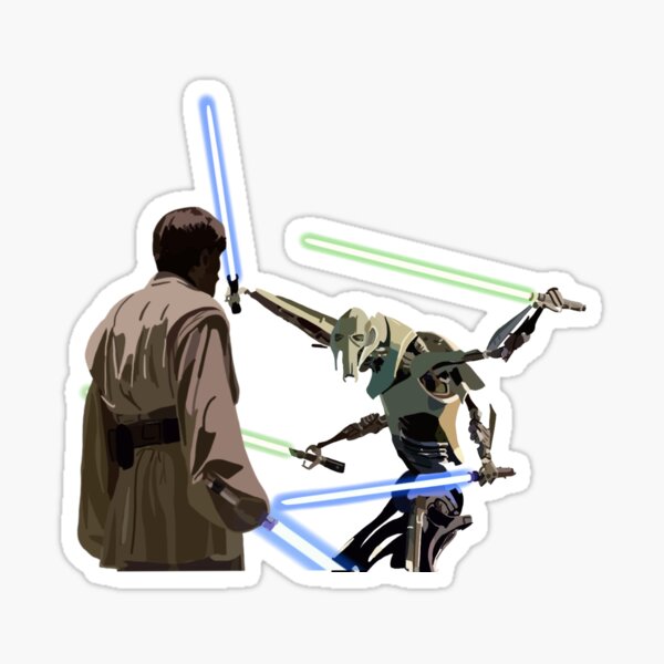 General Grievous and Obi-Wan Sticker