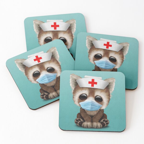 Item preview, Cute Baby Red Panda Nurse designed and sold by JeffBartels.