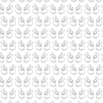 Artwork thumbnail, Bunny Rabbit Pattern by Running-Duck