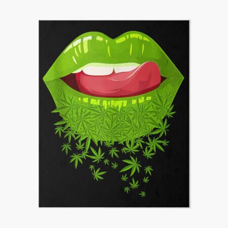 Sexy Lips Cannabis Marijuana Weed Pot Leaf Lover PNG, Lips PNG