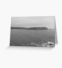 New South Wales Beach (Australia) **In Grey** Greeting Card
