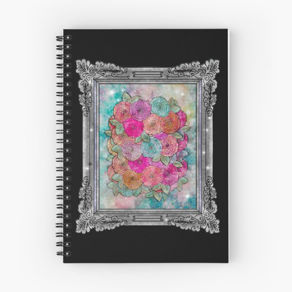 Item preview, Ornate Painted Gilded Silver Picture Frame with a Bouquet of Roses designed and sold by Kristi Duggins.