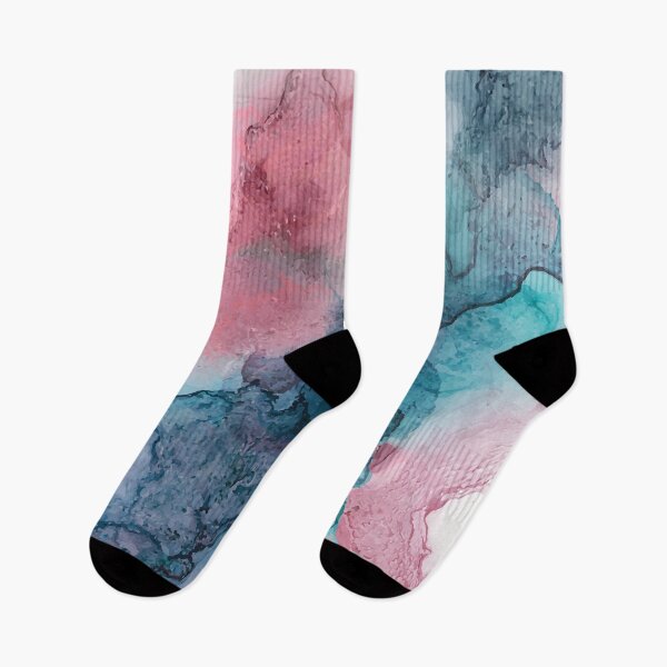 Item preview, Modern watercolor trendy art Blush pink and Blue abstract designed and sold by Cheeky Companions.