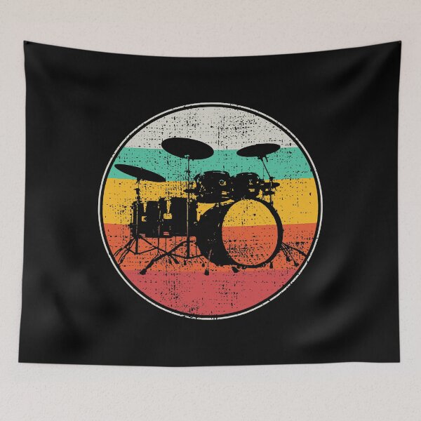 Item preview, Drums Drummer Band Drumset Retro Vintage designed and sold by ericrichard059.