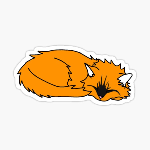 Sleepy Kitty Sticker For Sale By Ramblingrabbit Redbubble 6066