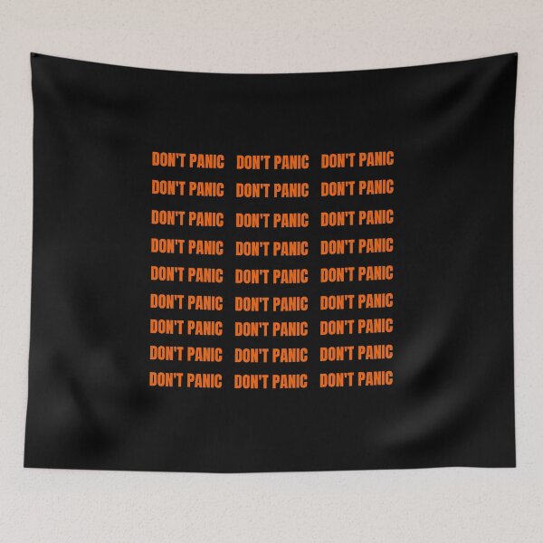 Item preview, DON'T PANIC Printed in Large Friendly Letters designed and sold by AkameArt.