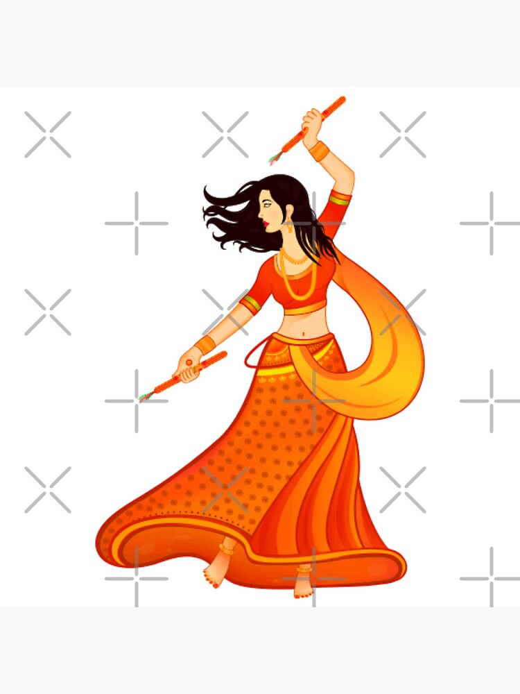 Garba Night poster for Navratri Dussehra festival of India. vector  illustration design of peoples playing Dandiya dance Stock Vector Image &  Art - Alamy