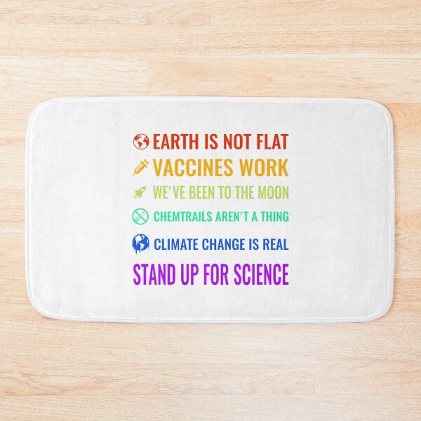 Item preview, Earth is not flat! Vaccines work! We&x27;ve been to the moon! Chemtrails aren&x27;t a thing! Clima designed and sold by fallonwilli.