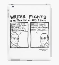 Writer Fights - Tolkien vs. Lewis iPad Case/Skin