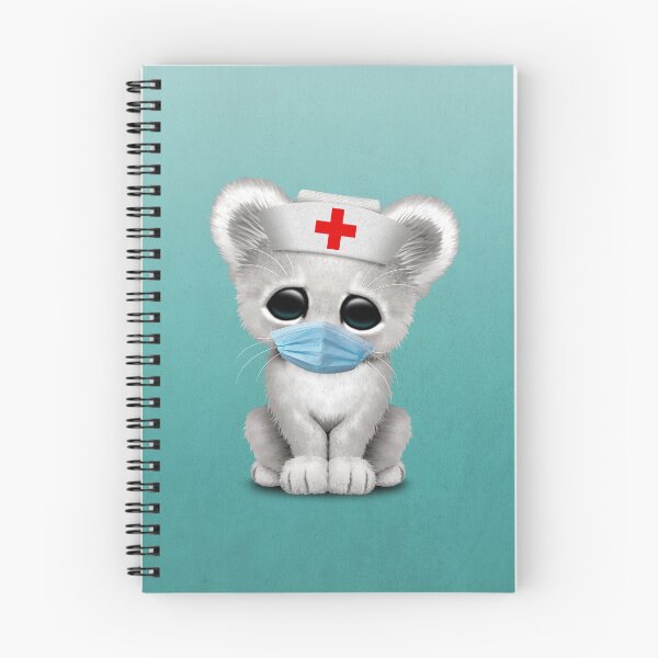 Item preview, Cute White Lion Cub Nurse designed and sold by JeffBartels.