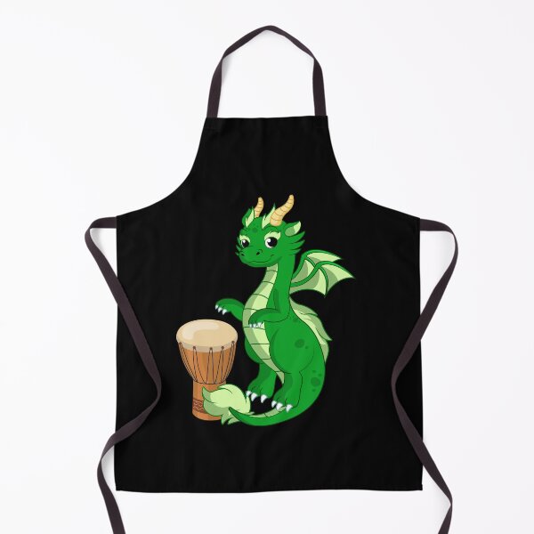 Item preview, Dragon Playing Djembe ,Funny Good Dragon Djembe Lovers Green Design designed and sold by pedrored369.