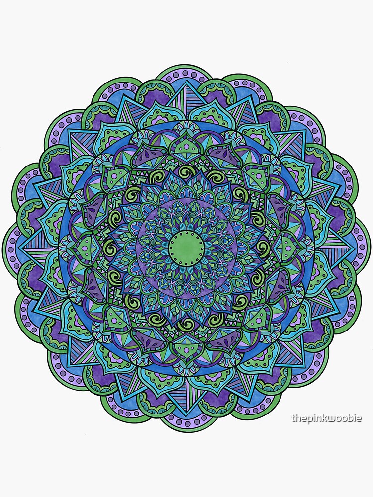 Peacock Mandala by thepinkwoobie