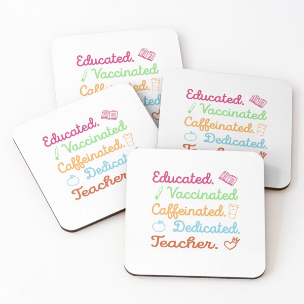 Item preview, Educated vaccinated caffeinated designed and sold by EmilyFun.