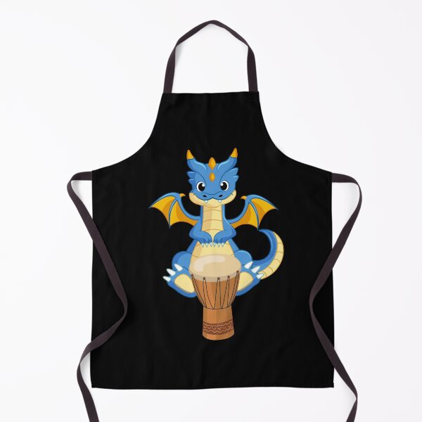 Item preview, Dragon Playing Djembe ,Funny Good Dragon Djembe Lovers Blue Design designed and sold by pedrored369.