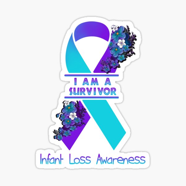Item preview, I Am A Suvivor Ribbon Infant Loss Awareness designed and sold by heppenp.