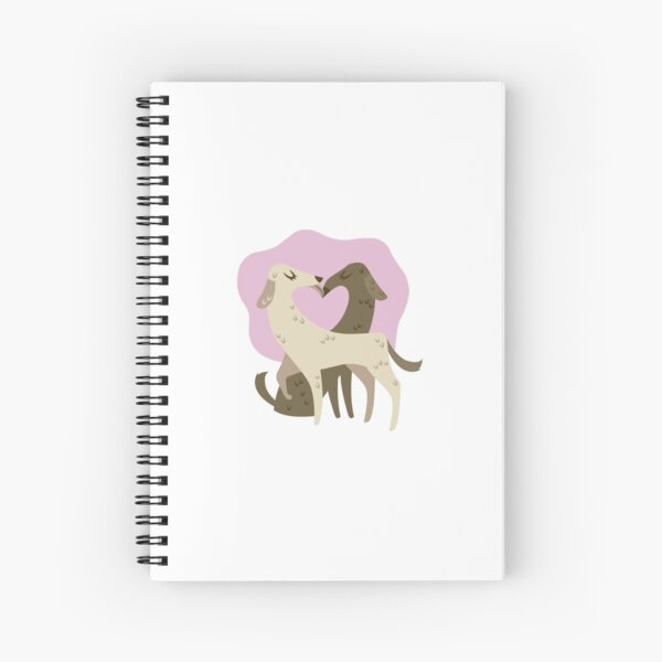 Fuzz and Kisses: Dogs Spiral Notebook