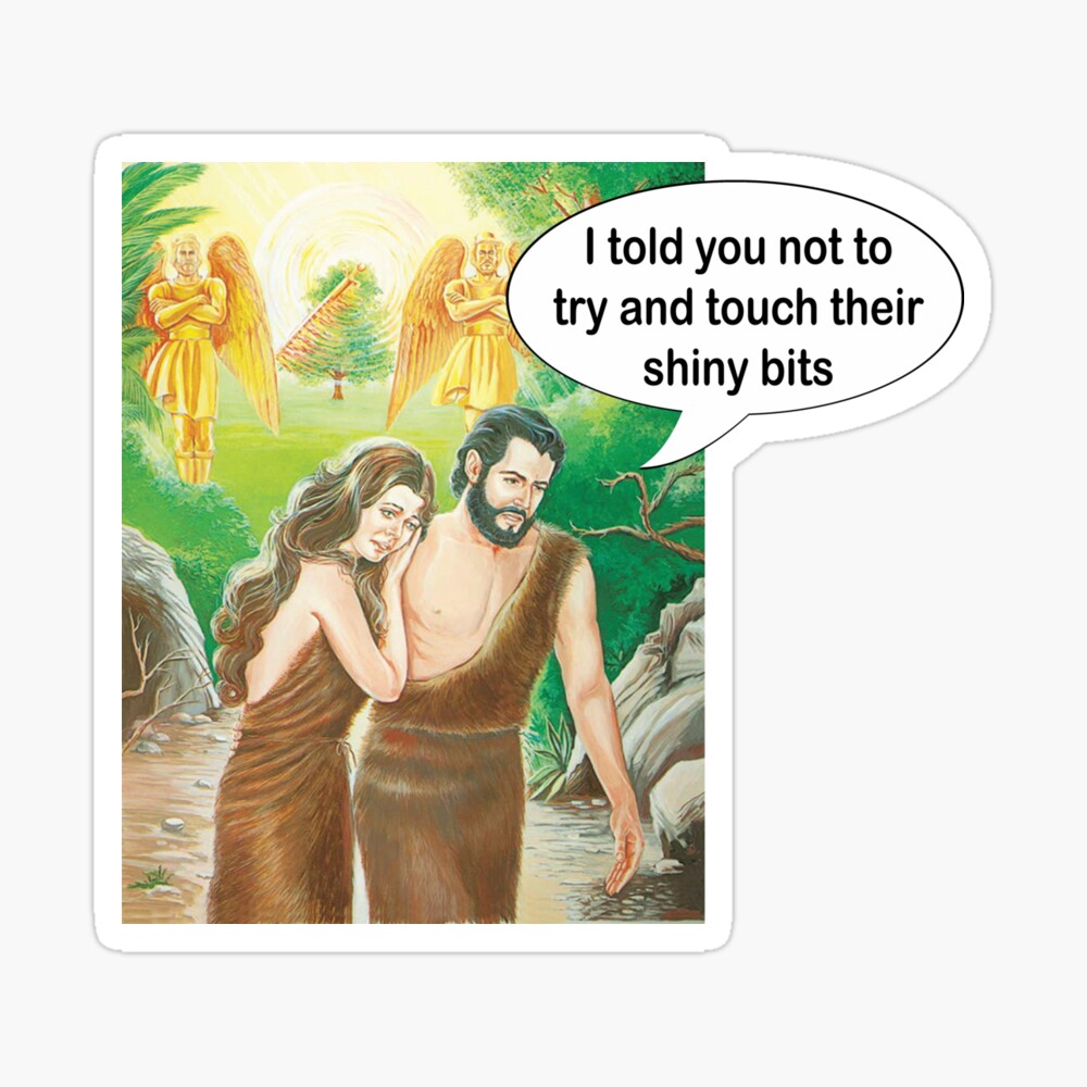 Adam and Eve funny Garden Of Eden meme