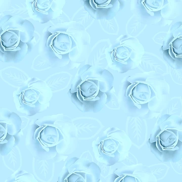Artwork thumbnail, Abstract Blue Roses Roses Roses 004 by sunnthreads