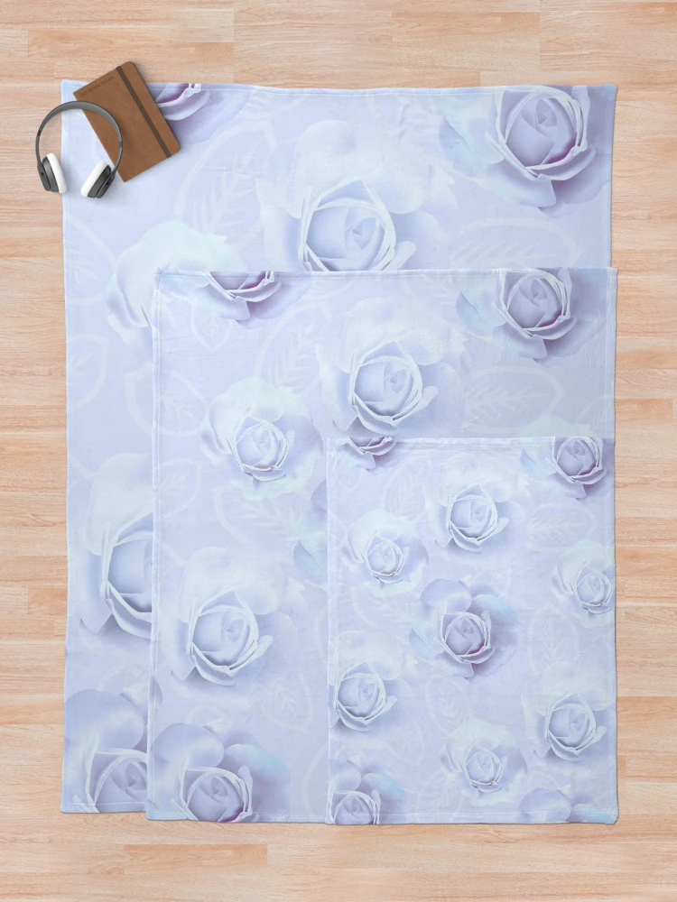 Thumbnail 5 of 6, Throw Blanket, Abstract Violet Roses Roses Roses 003 designed and sold by sunnthreads.