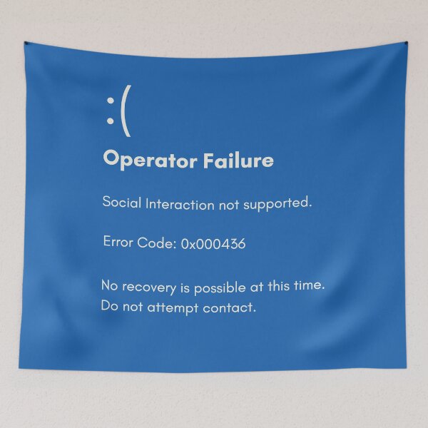 Item preview, Error 436: Social Interaction Not Supported designed and sold by HappySchnapper.