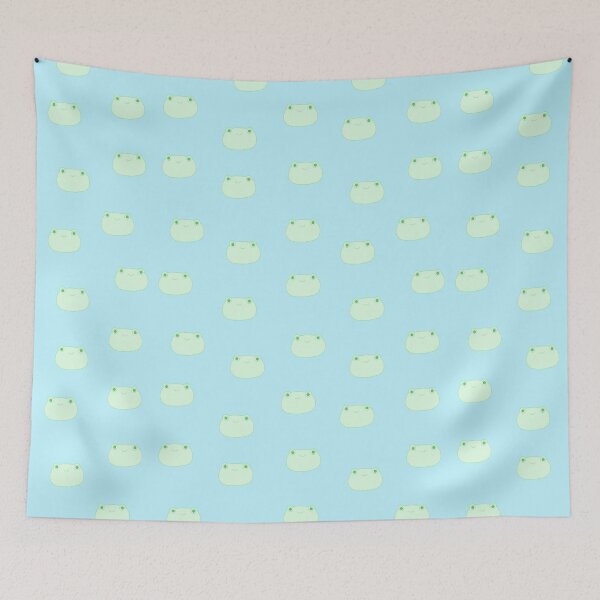 Item preview, mochikaeru frog friends - blue designed and sold by mochikaeru.