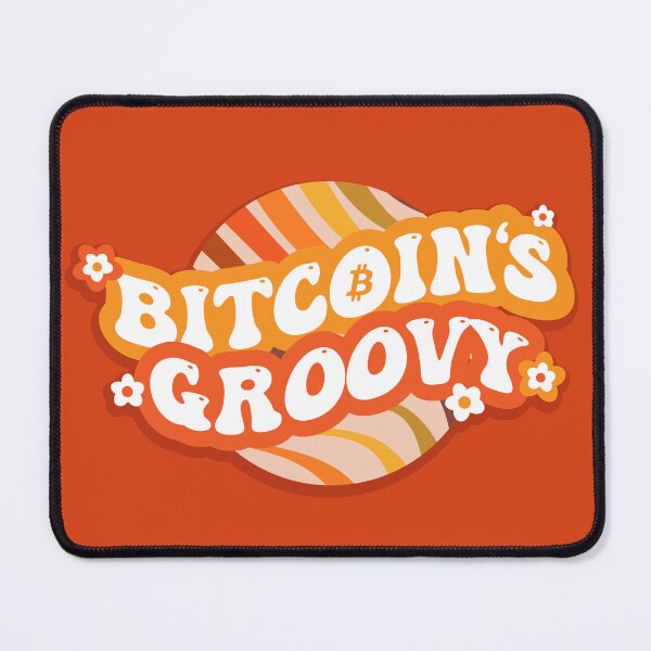 Item preview, Bitcoin's Groovy (Funky Retro Crypto Type Design) designed and sold by Digi-Drifterz.