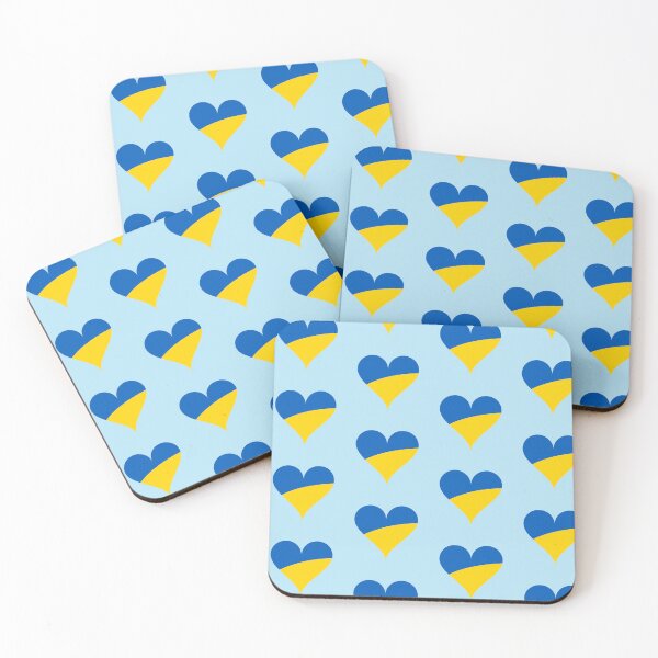 Item preview, Ukranian Flag Heart designed and sold by pugmom4.