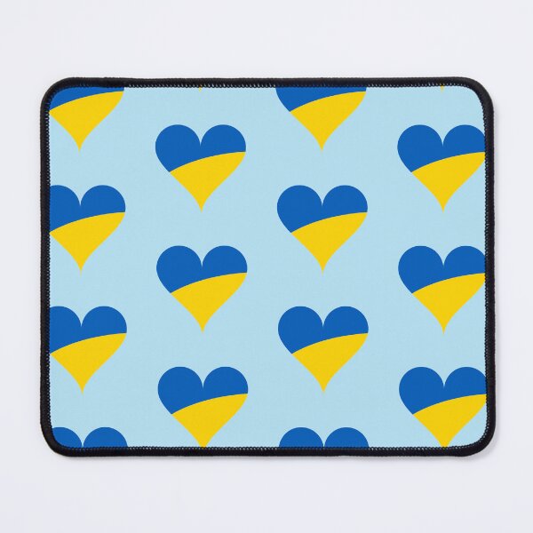 Item preview, Ukranian Flag Heart designed and sold by pugmom4.
