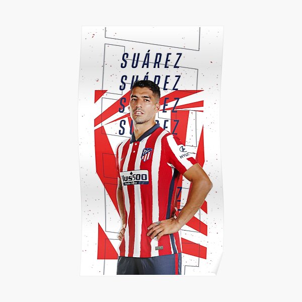 Luis Suarez Poster Atletico Madrid Poster Minimalist Suarez 