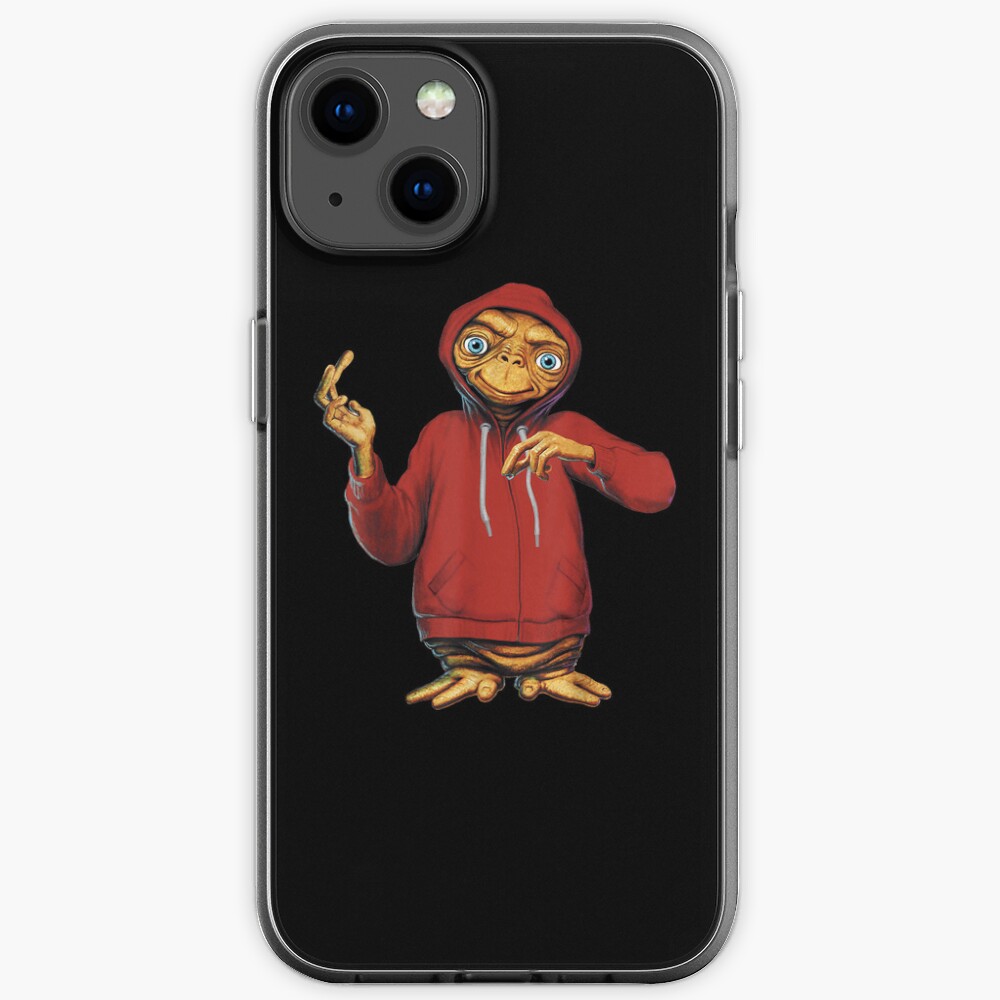 Et In Red Hoodie Portrait Gift Men Women Iphone Case For Sale By Lewiswendy Redbubble