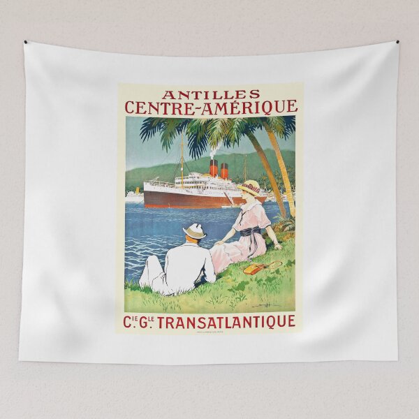 Item preview, 1920 ANTILLES and CENTRAL AMERICA Cruise Ship Poster designed and sold by retrographics.