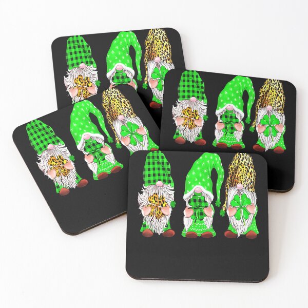 Item preview, Irish Gnomes Leopard Plaid St Patrick's Day designed and sold by Wilkinson39.