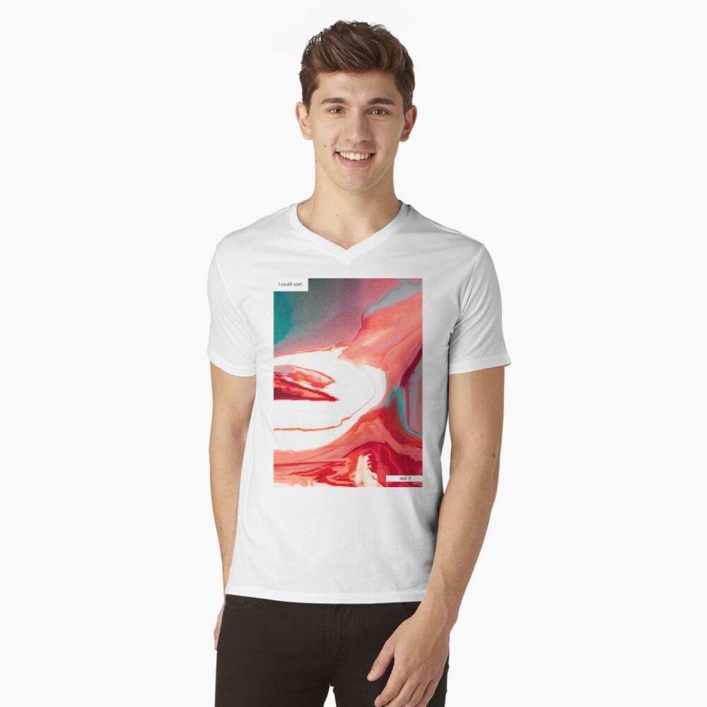 Vista previa del artículo con la obra «Camiseta de cuello en V», diseñado y vendido por Lo-cura.