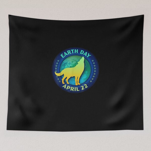 Item preview, Howling Wolf Lovers Earth Day 50th Anniversary Gift designed and sold by RobertEllisDC.