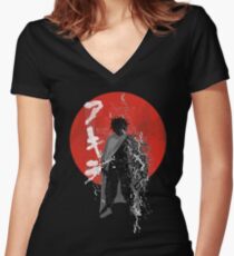 neo tokyo storm Women's Fitted V-Neck T-Shirt